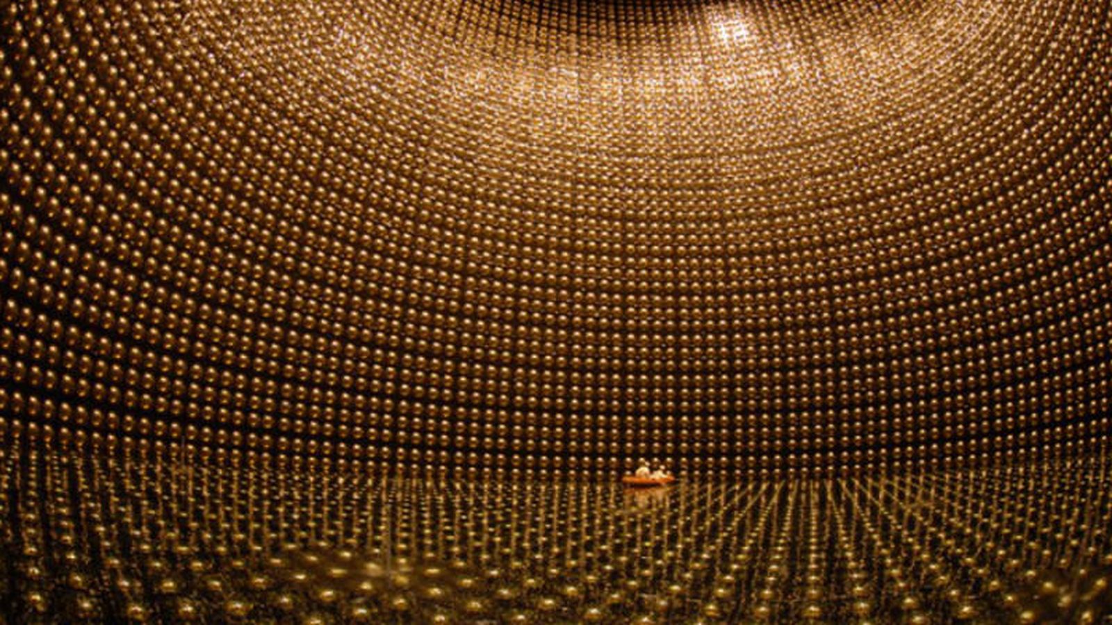 Foto: El detector Super-Kamiokande, parte del experimento T2K. / Kamioka Observatory, ICCR, The University of Tokyo