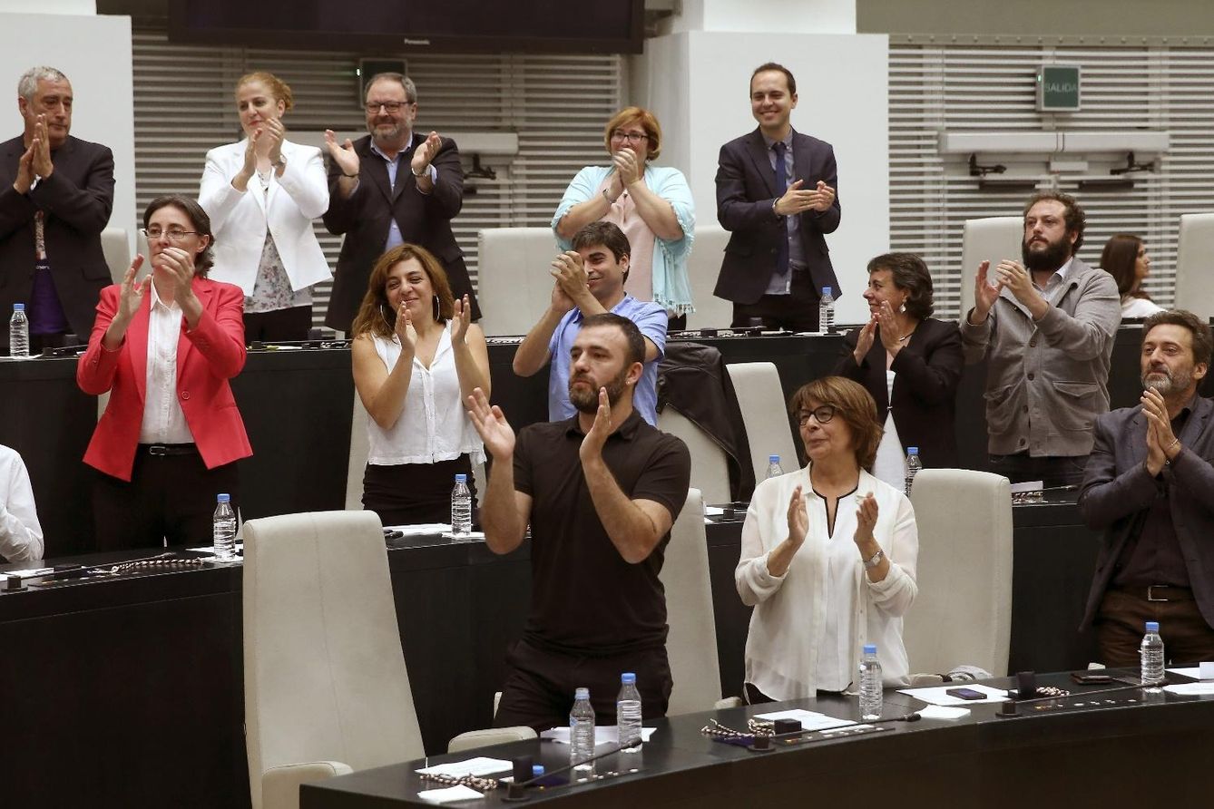 Los concejales de Ahora Madrid en la Asamblea