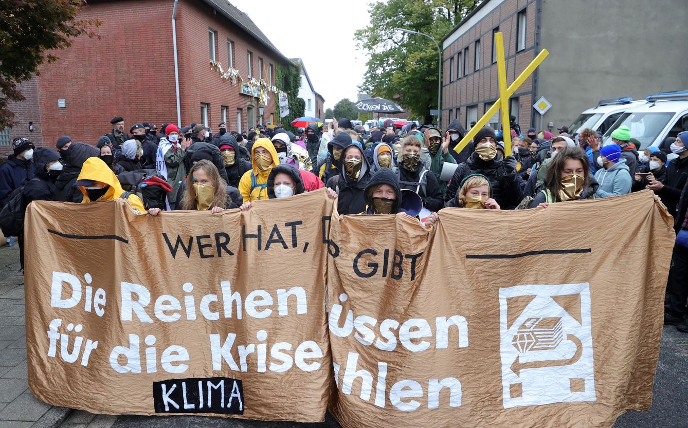 Protesta de los 'Niños anti-carbón' en Alemania. (EFE/Friedmann Vogel)