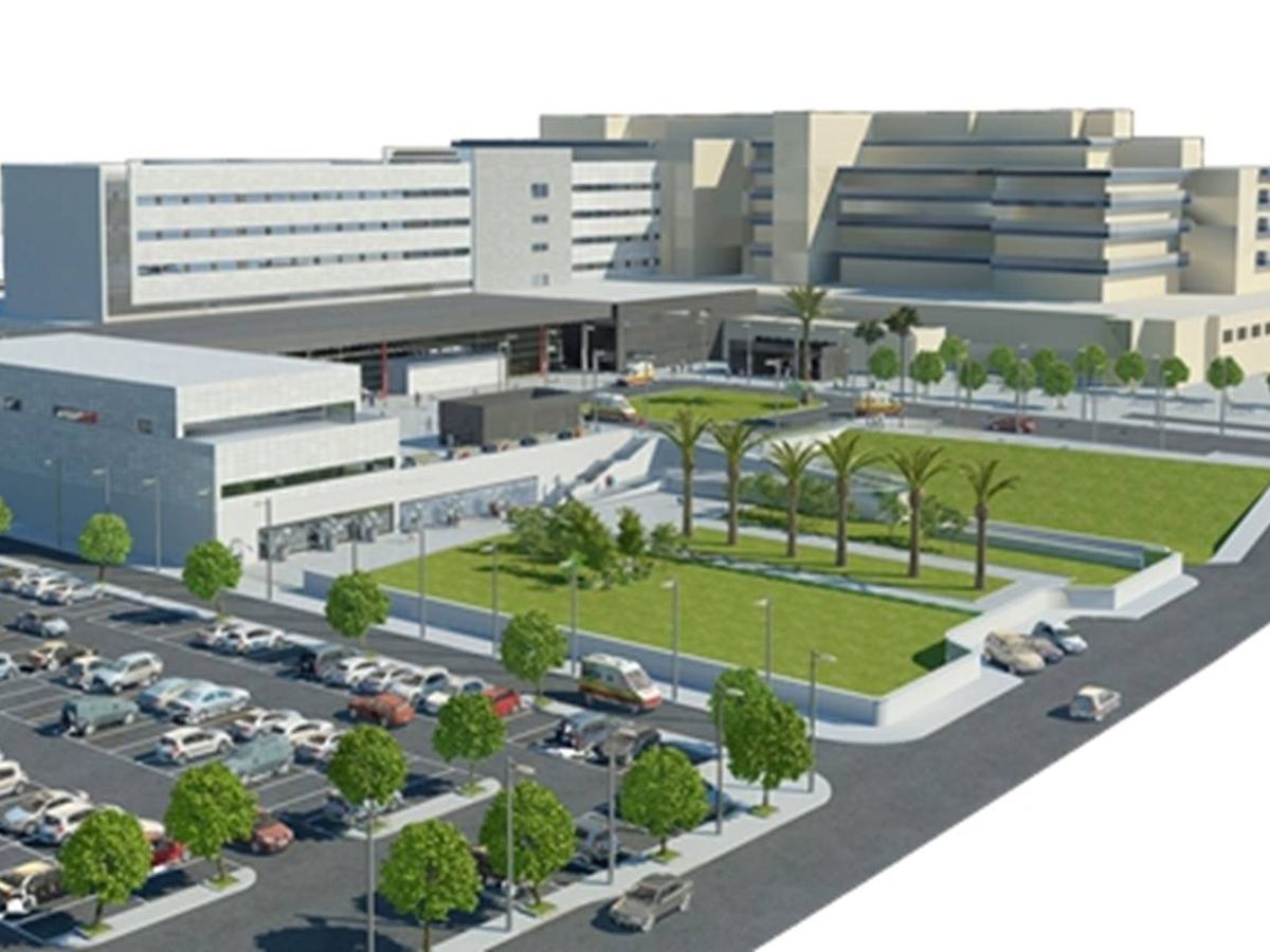Foto: Proyecto de ampliación del Hospital Costa del Sol anunciado por la Junta de Andalucía en 2016. 
