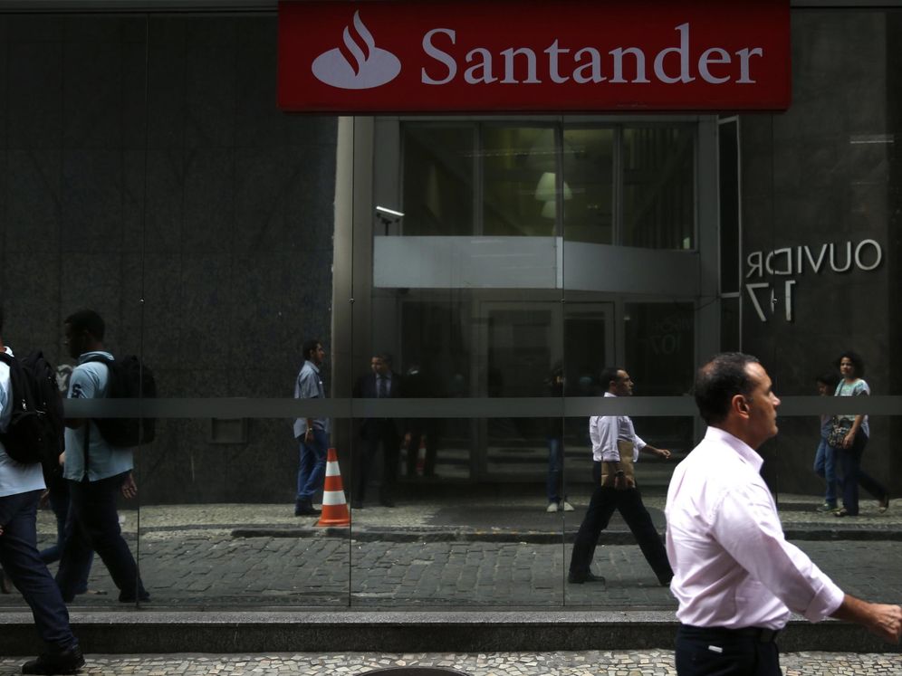 Foto: Oficina de Santander en Brasil. (Reuters)