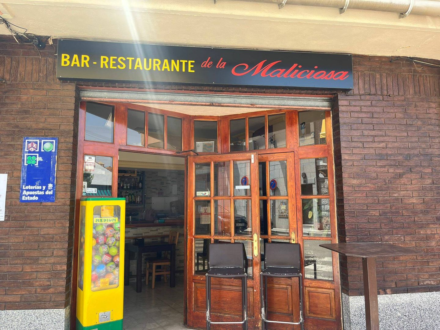 Restaurante La Maliciosa, en El Boalo. (A. F.)