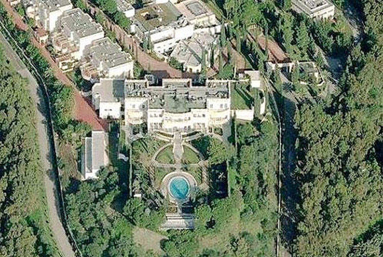 Vista aérea del palacio de Al Ryad en Marbella