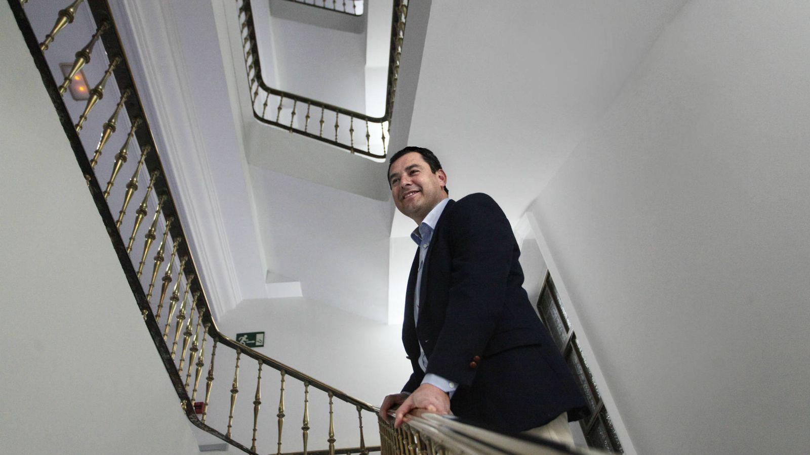 Foto: El presidente del PP andaluz, Juan Manuel Moreno. (E. Villarino)