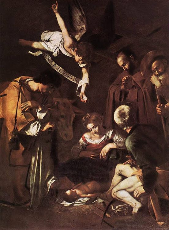 'Natividad con san Francisco y san Lorenzo', obra de Caravaggio robada en 1969 en Sicilia. (Wikipedia)