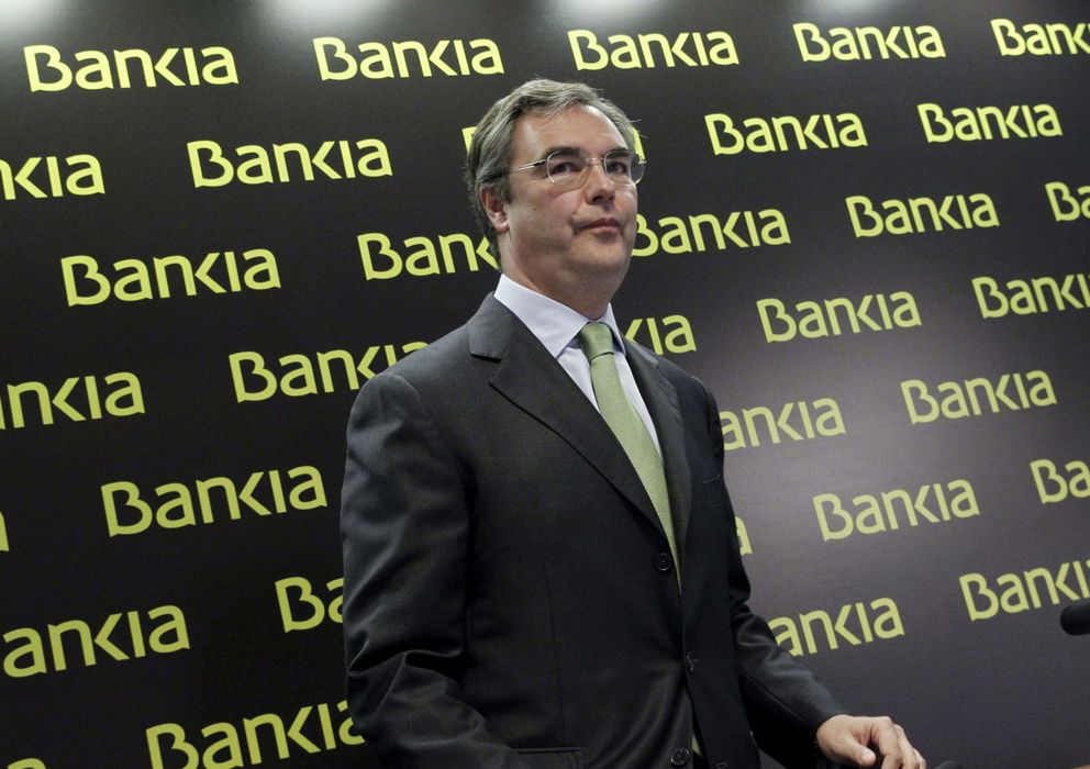 Foto: El director general de Presidencia de Bankia, José Sevilla, durante la rueda de prensa de presentación de resultados trimestrales (EFE)