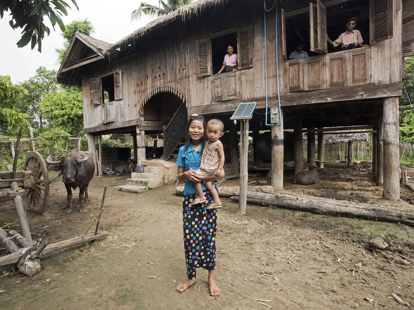 Casas de teca birmanas. (World Monuments Fund)