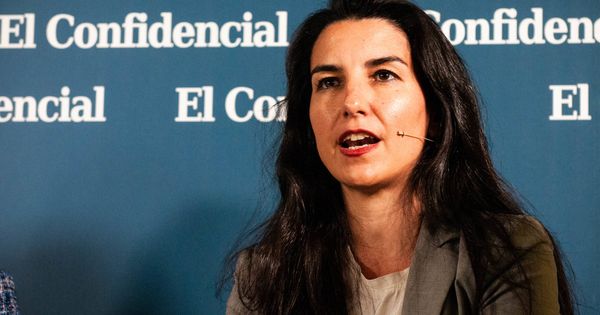 Foto: Rocío Monasterio, en 'El debate de las políticas influyentes' en El Confidencial. (C. Castellón)