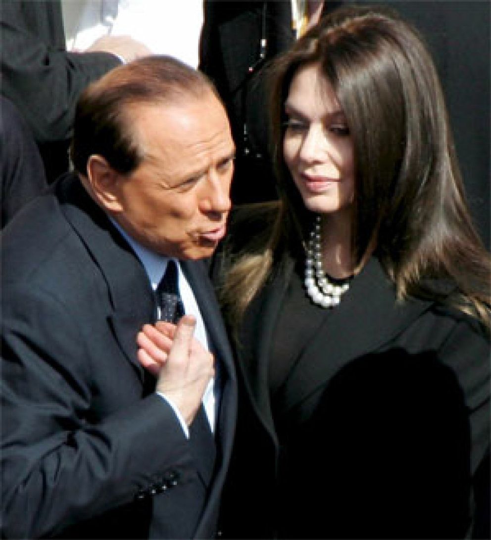 Foto: Berlusconi, en los tribunales con su ex mujer por el divorcio