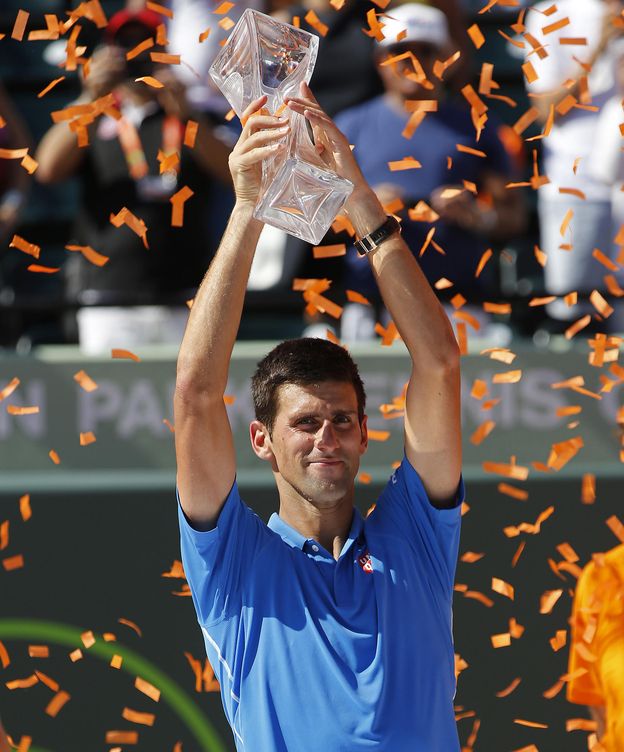 Foto: Novak Djokovic, nuevo campeón en Miami.