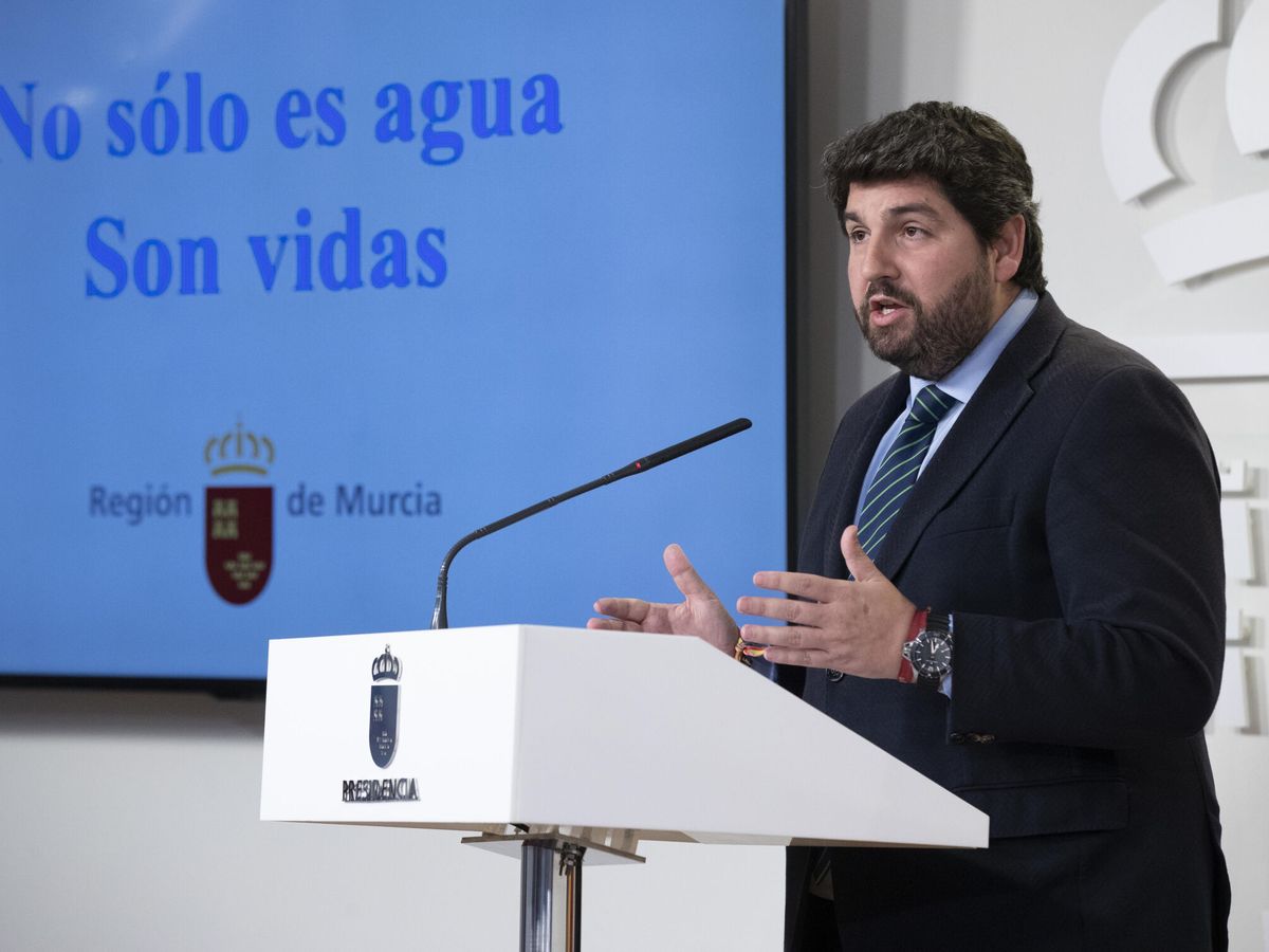 Foto: El presidente de la Comunidad de Murcia, Fernando López Miras. (EFE/Marcial Guillén)