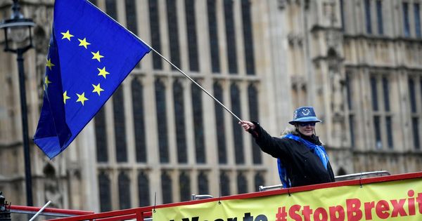 Foto: Manifestantes pro Unión Europea protestan en Londres, Reino Unido, el 29 de marzo del 2018. (EFE)