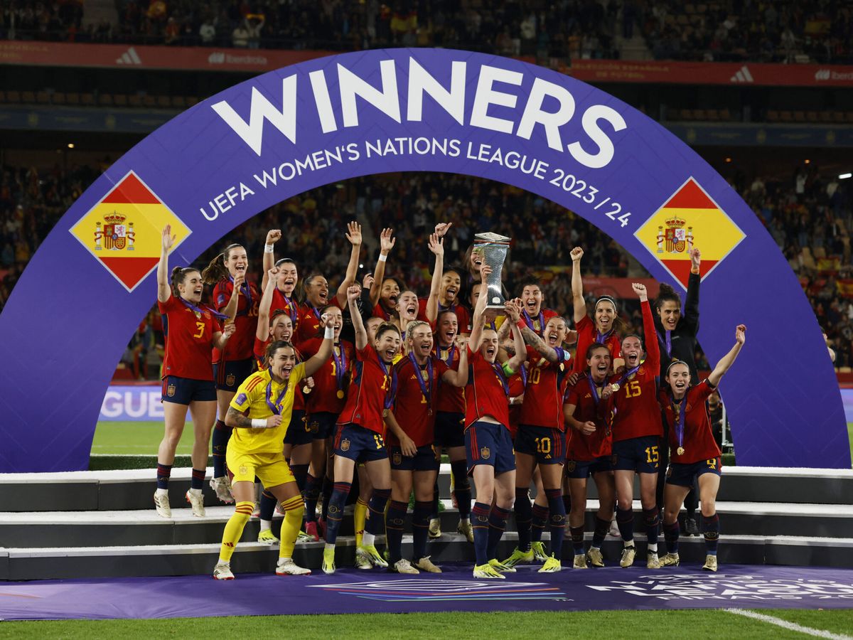 Foto: España ganó la Nations League. (Reuters/Marcelo del Pozo)