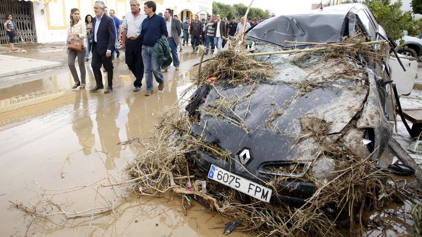 Efectos de la inundación en Vera (Almería) en 2012. EFE