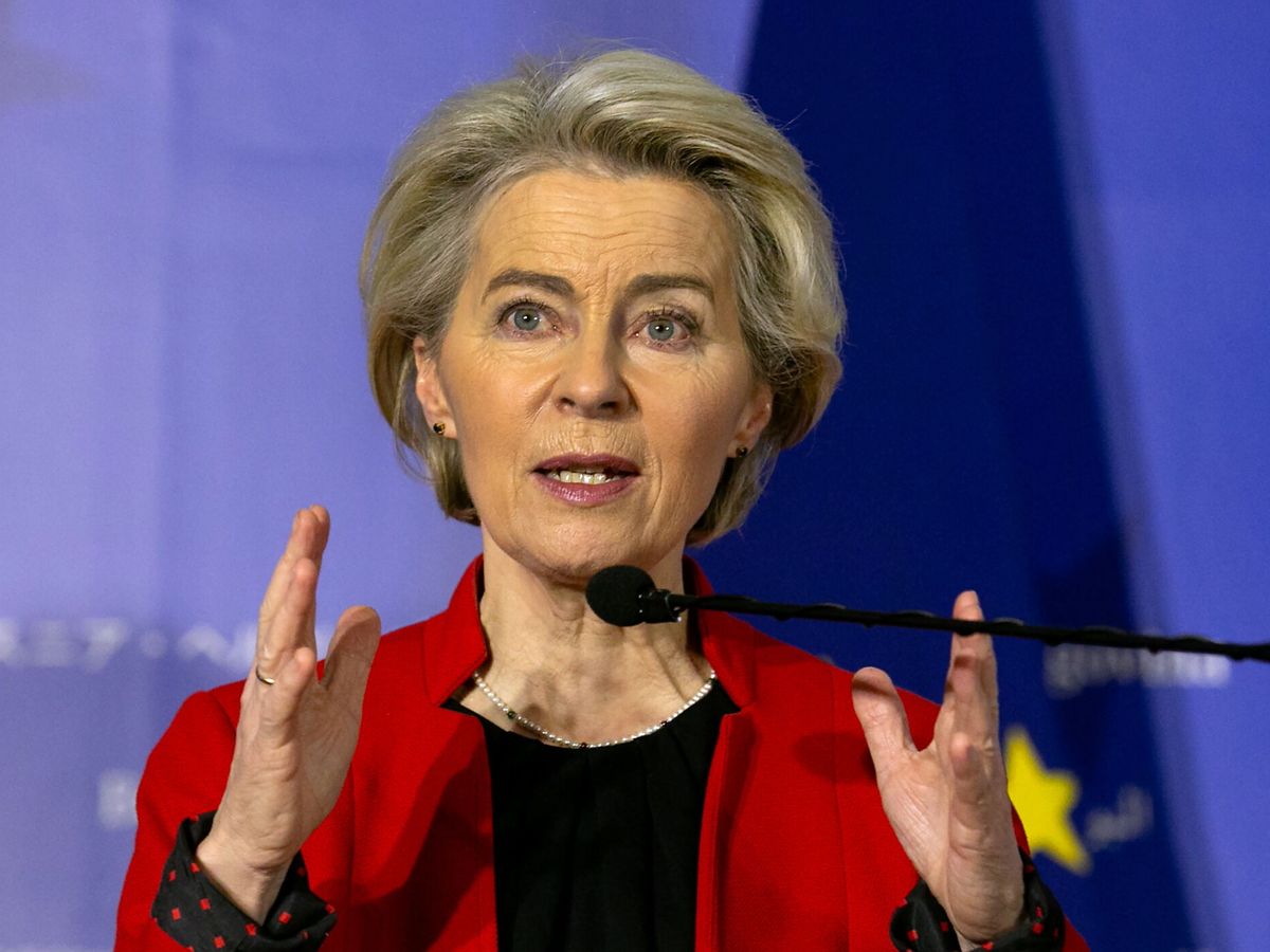 Foto: La presidenta de la Comisión Europea, Ursula von der Leyen. (EFE/Fehim Demir)