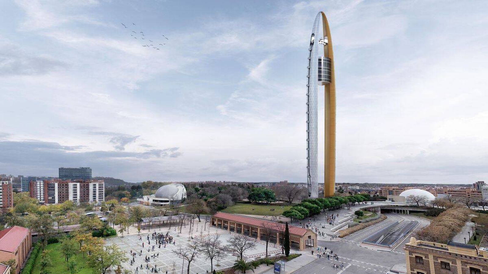 Ni la del London Eye ni la de Ain Dubai: Madrid proyecta junto a las Cuatro Torres la noria más alta del mundo: 260 metros y 300 millones