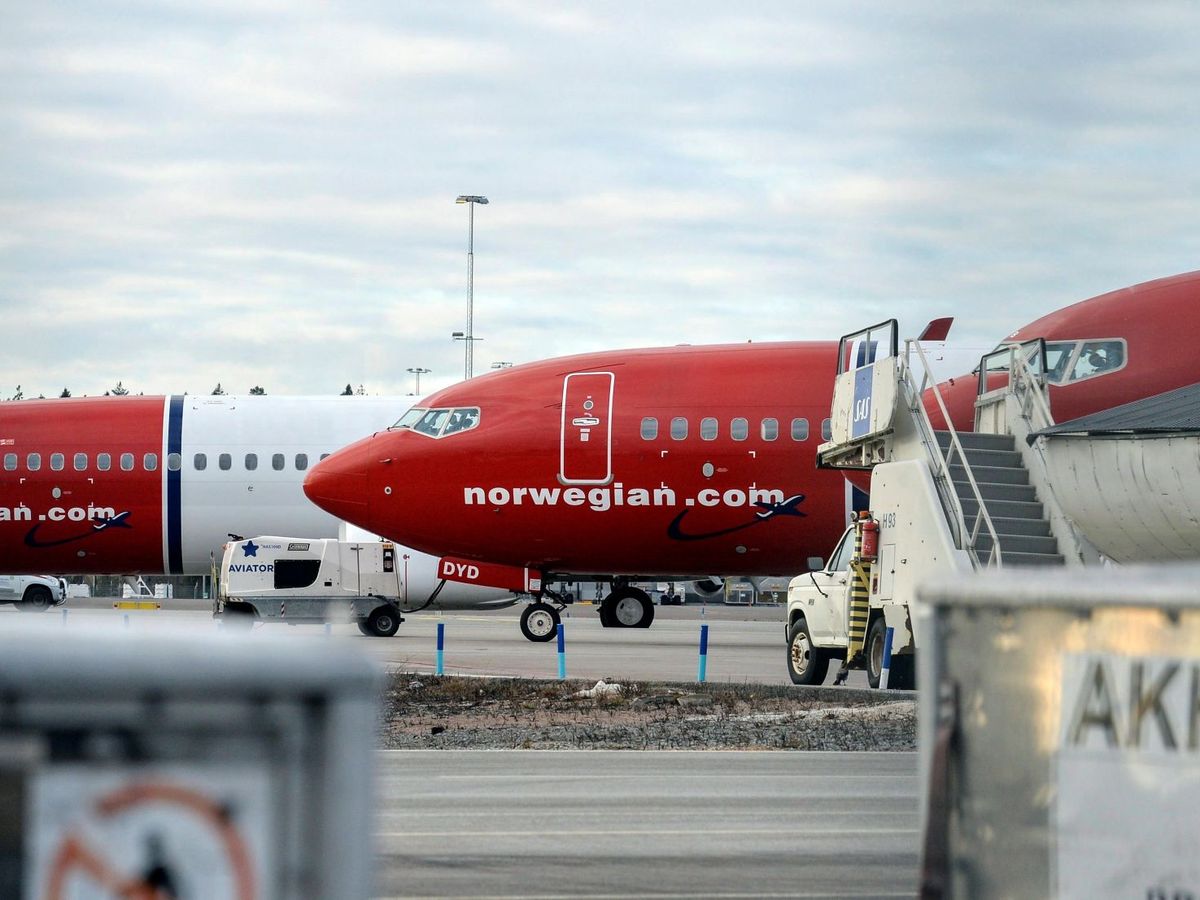 Foto: Aviones de Norwegian Airlines (EFE)