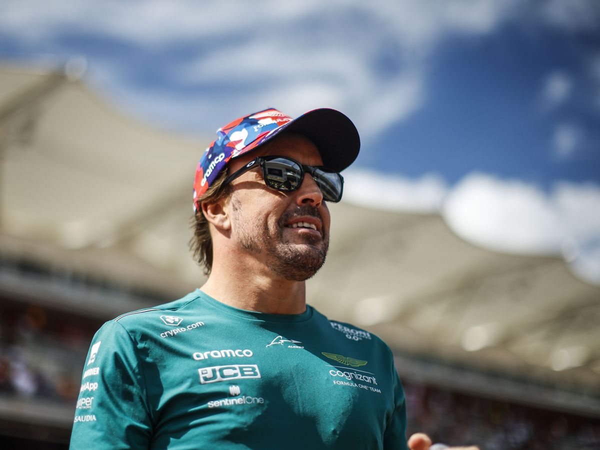 Foto: Fernando Alonso, en el GP disputado en Austin en 2023 (DPPIAFP7).