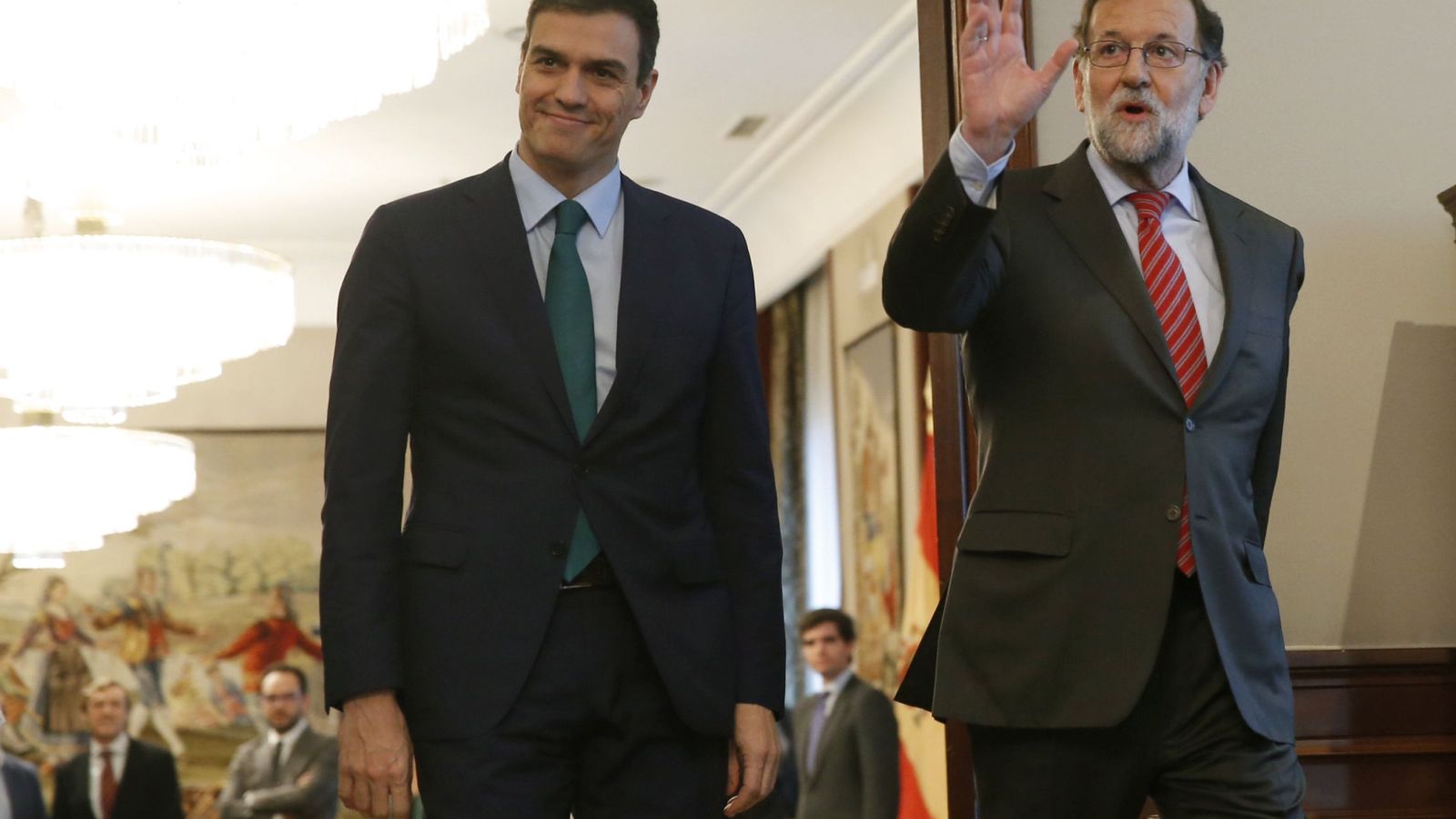 Foto: Pedro Sánchez y Mariano Rajoy. (EFE)