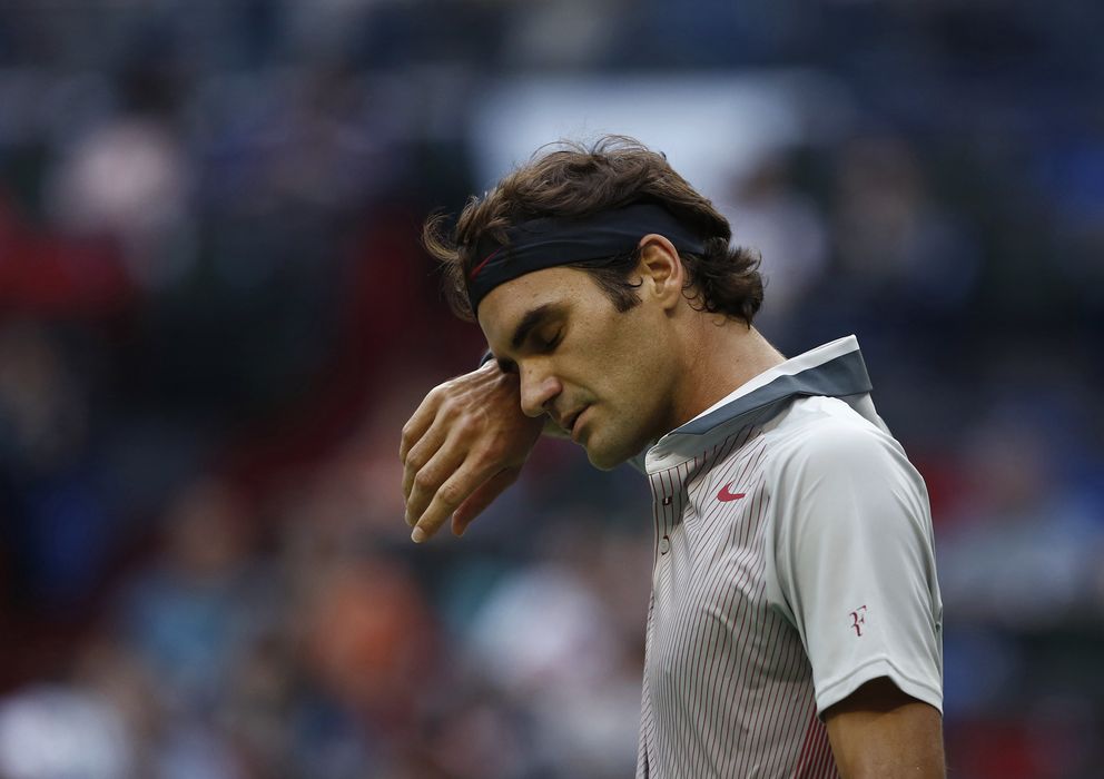 Foto: Roger Federer, tras caer eliminado ante Gael Monfils.
