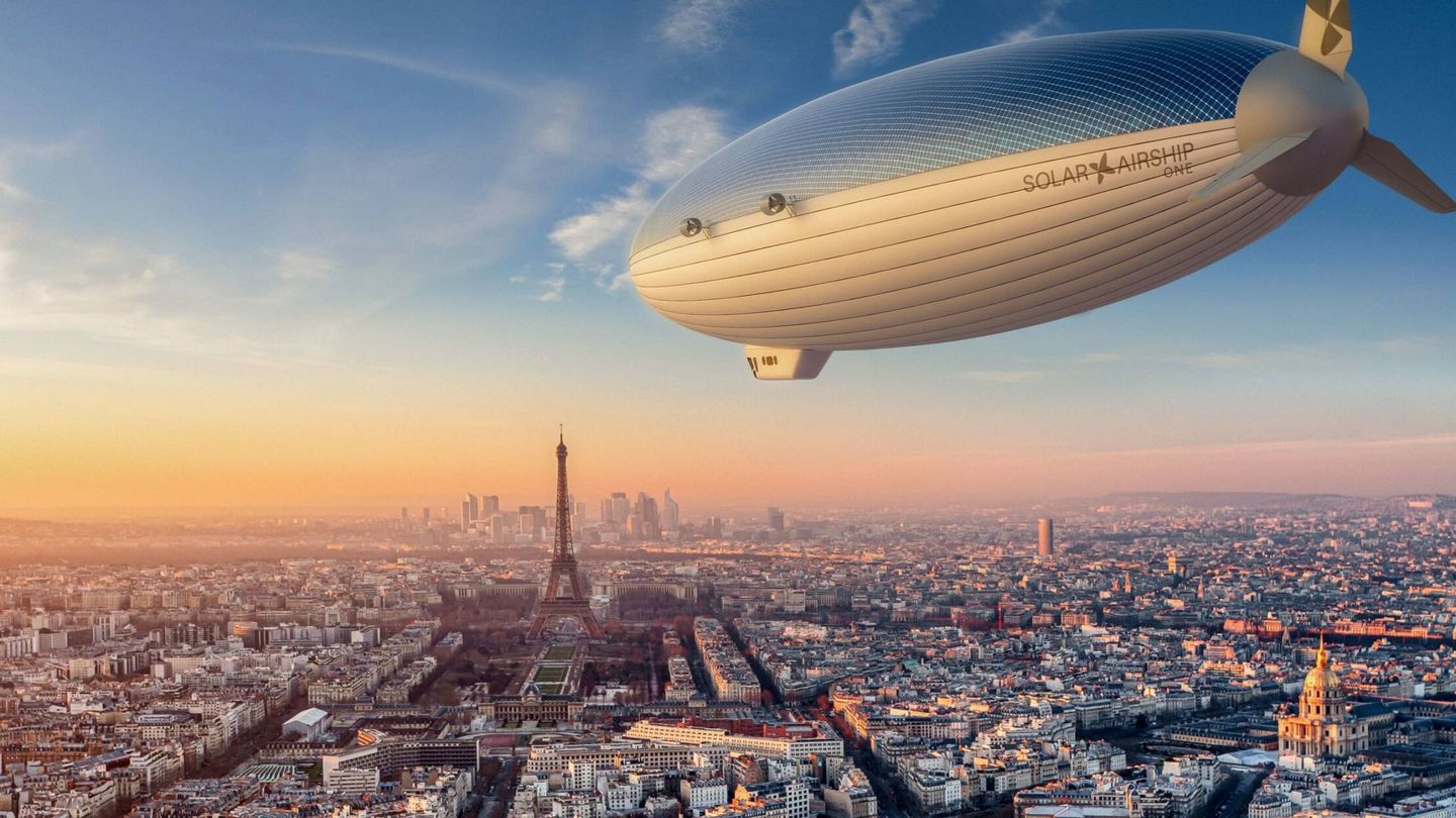 Ilustración del Solar Airship One sobre París. (Euro Airship)