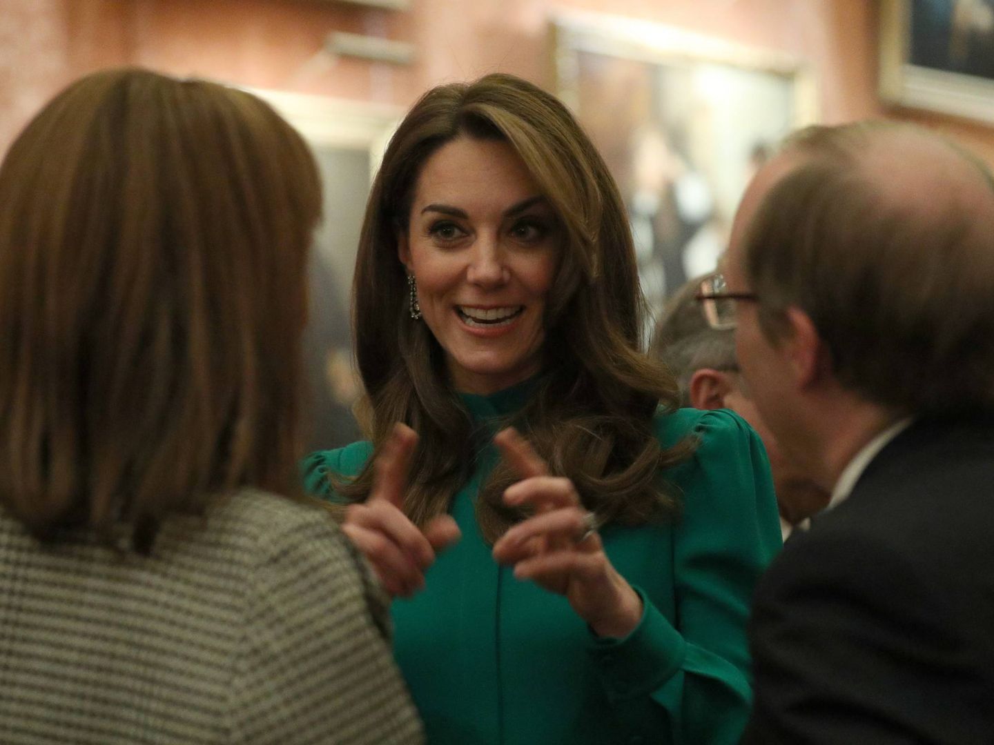 Kate Middleton, este martes en Buckingham. (Cordon Press)
