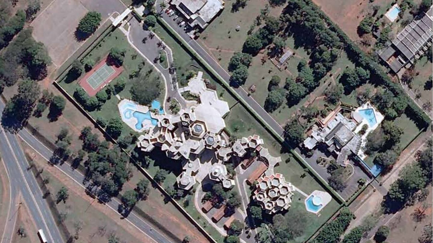 El edificio desde el aire. (Embajada de España en Brasil)