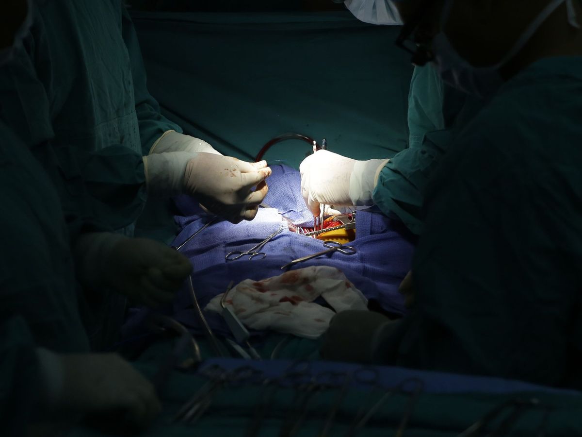 Foto: Cirugía cardíaca en un paciente pediátrico. (EFE)