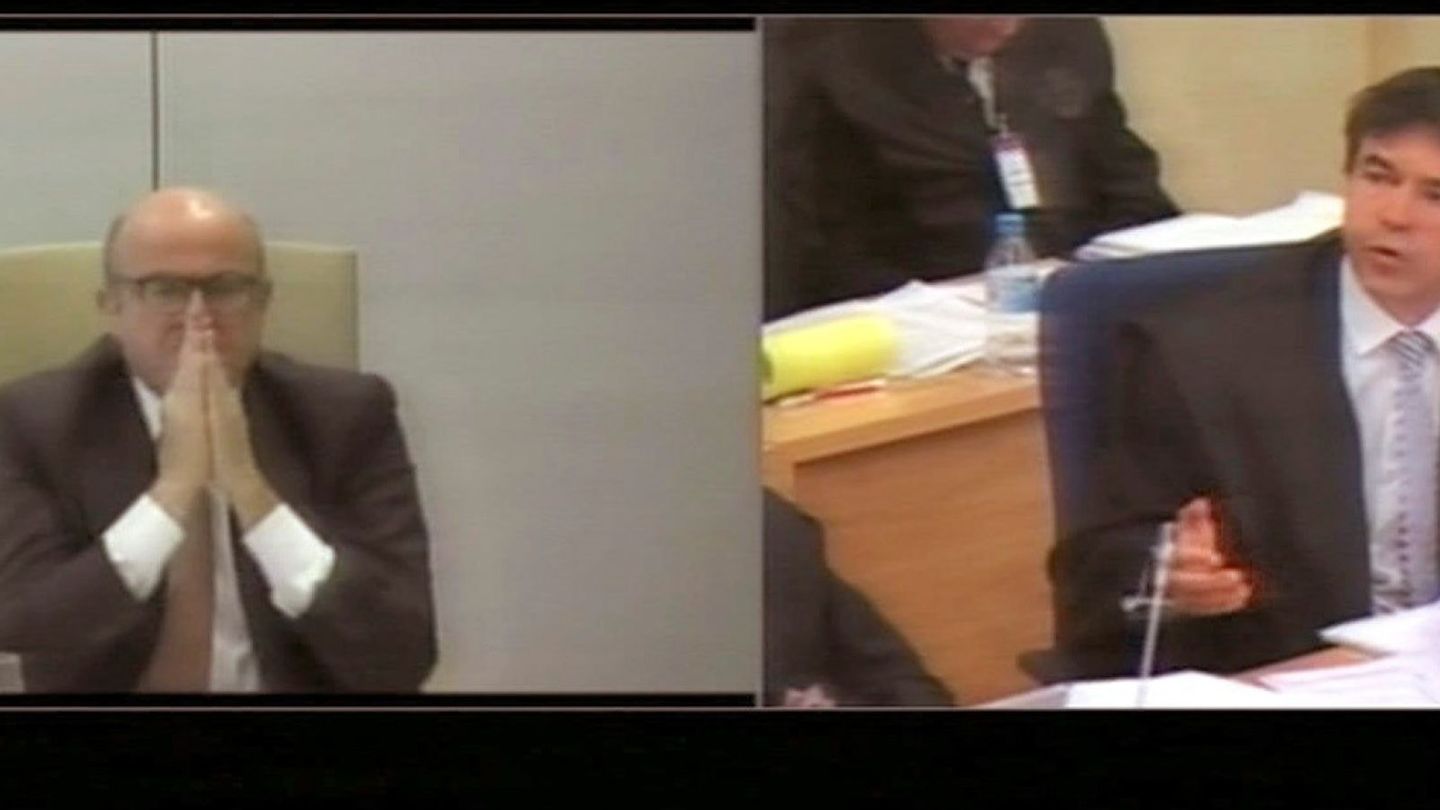Luis de Guindos en su declaración por videoconferencia frente a Andrés Herzog