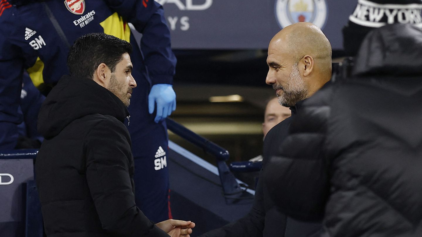 Arteta y Guardiola se verán las caras. (Reuters/Jason Cairnduff)