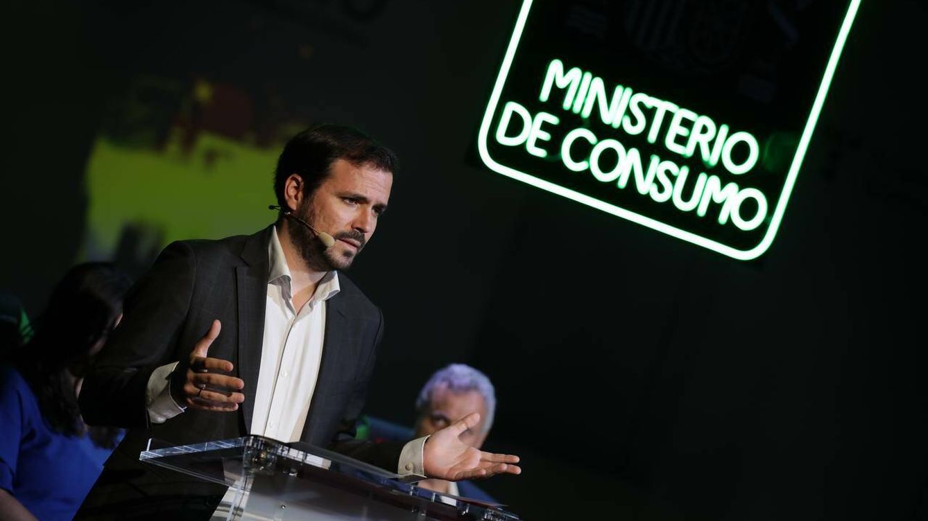 Foto: El ministro de Consumo, Alberto Garzón, este martes. (Cedida)