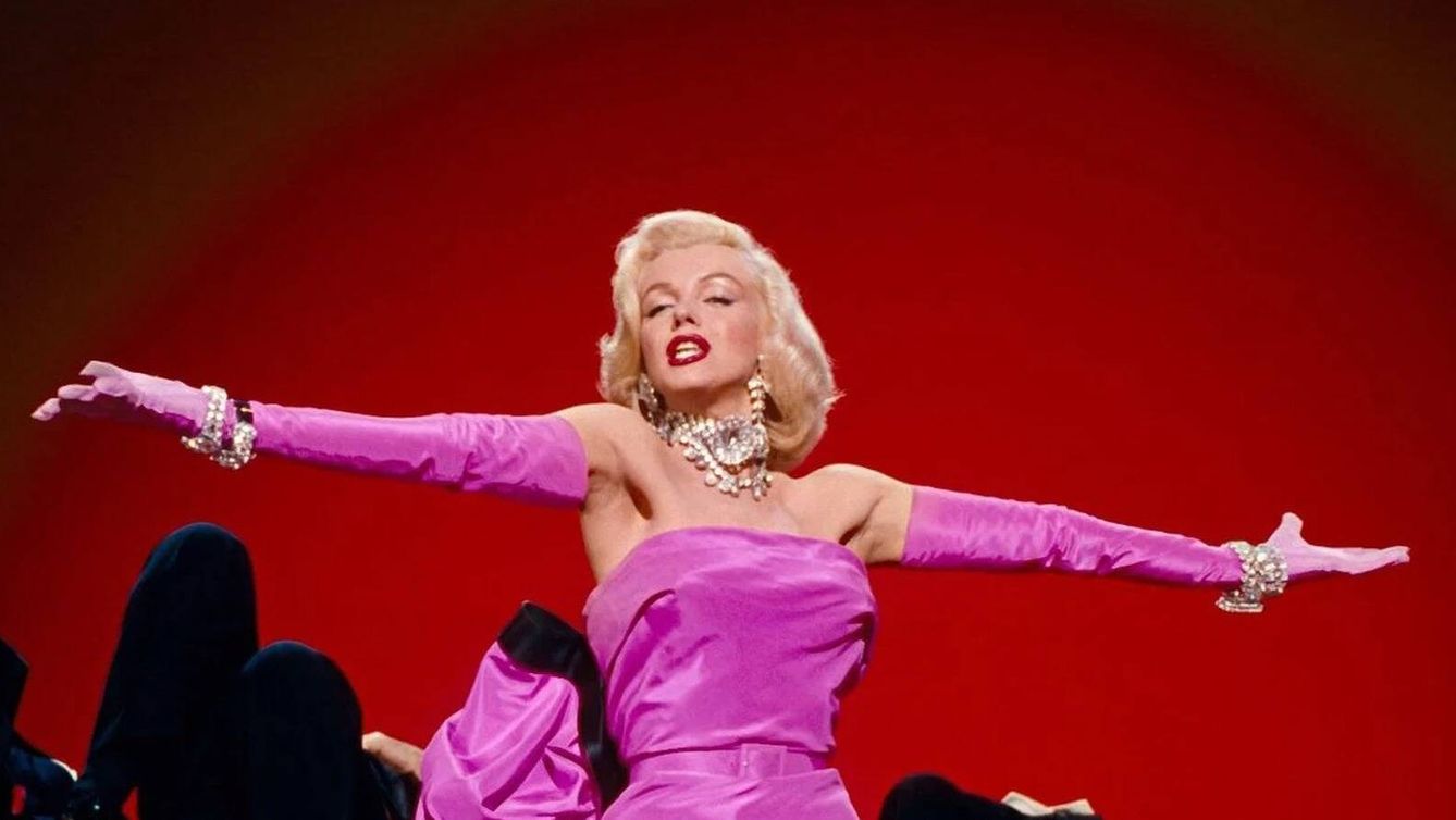 Marilyn Monroe en 'Gentlemen prefer blondes'. Howard Hawks. 1953.