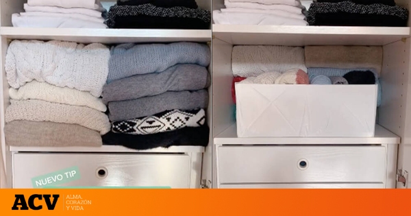 Así es el truco para organizar los jerseys en el armario ahorrando espacio  que arrasa cada invierno