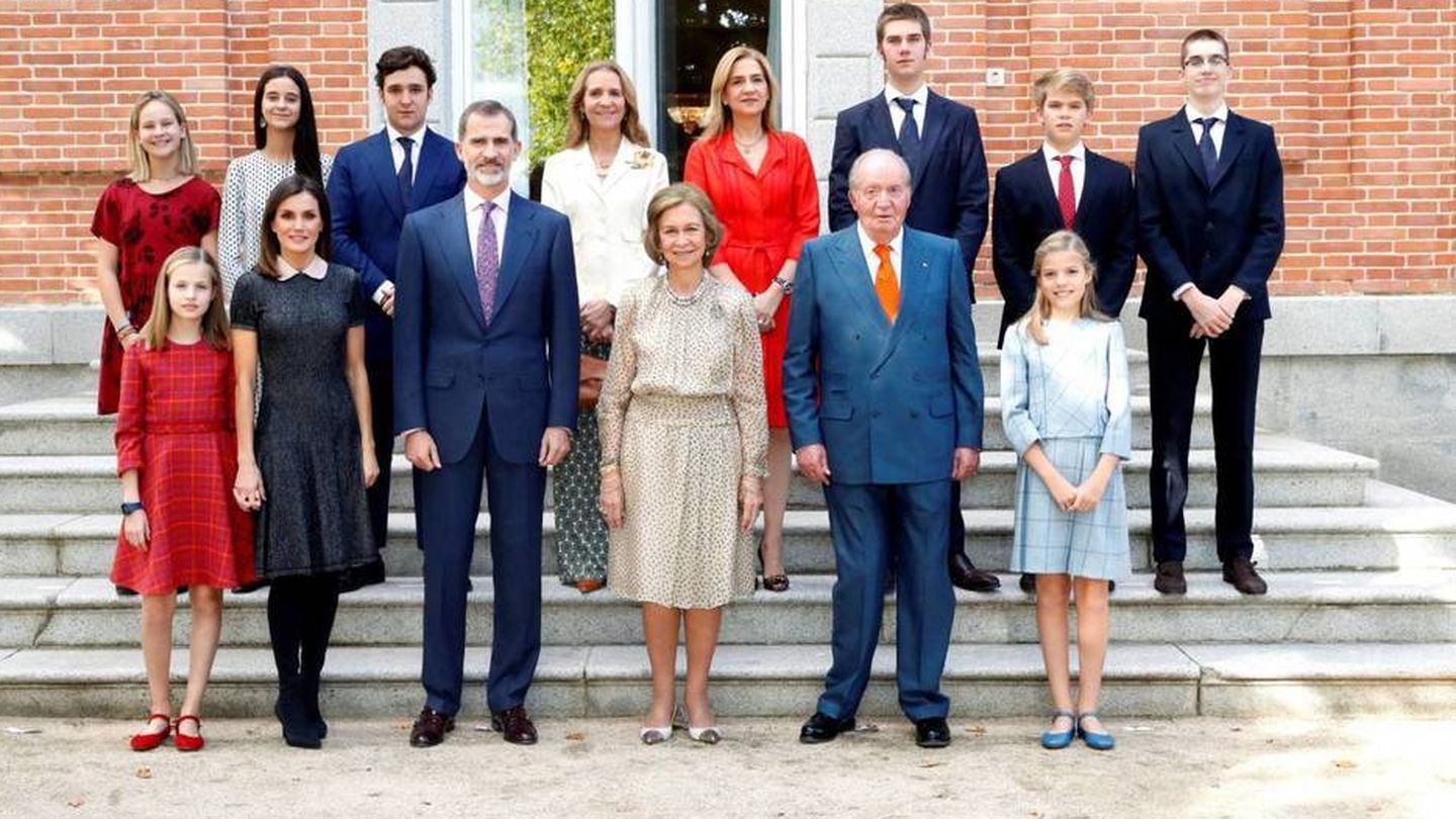 La familia se reunió por el 80 cumpleaños de la reina Sofía. (Casa Real)