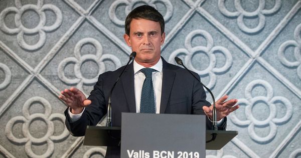 Foto: El ex primer ministro francés Manuel Valls, en la presentación de su candidatura a la alcaldía de Barcelona en las elecciones municipales de 2019. (EFE)