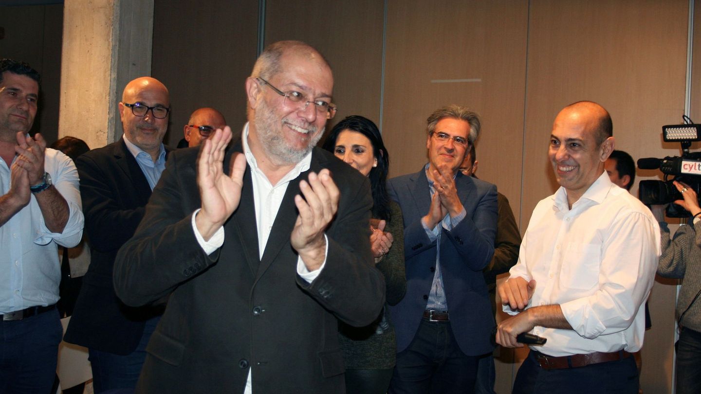 Francisco Igea, durante el último acto de la campaña de primarias de su partido.