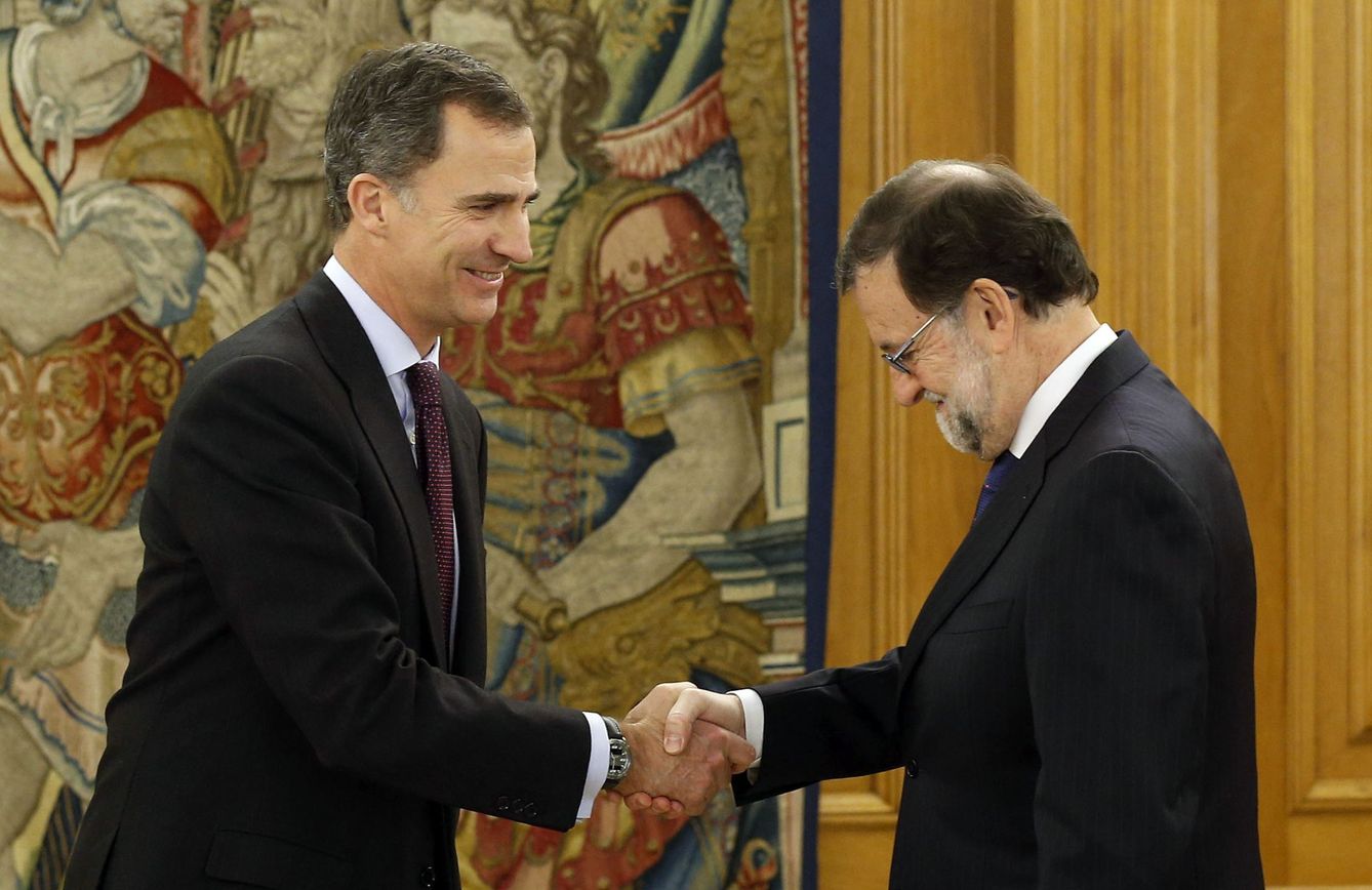 El Rety recibe en audiencia al líder del PP, Mariano Rajoy. (Efe)