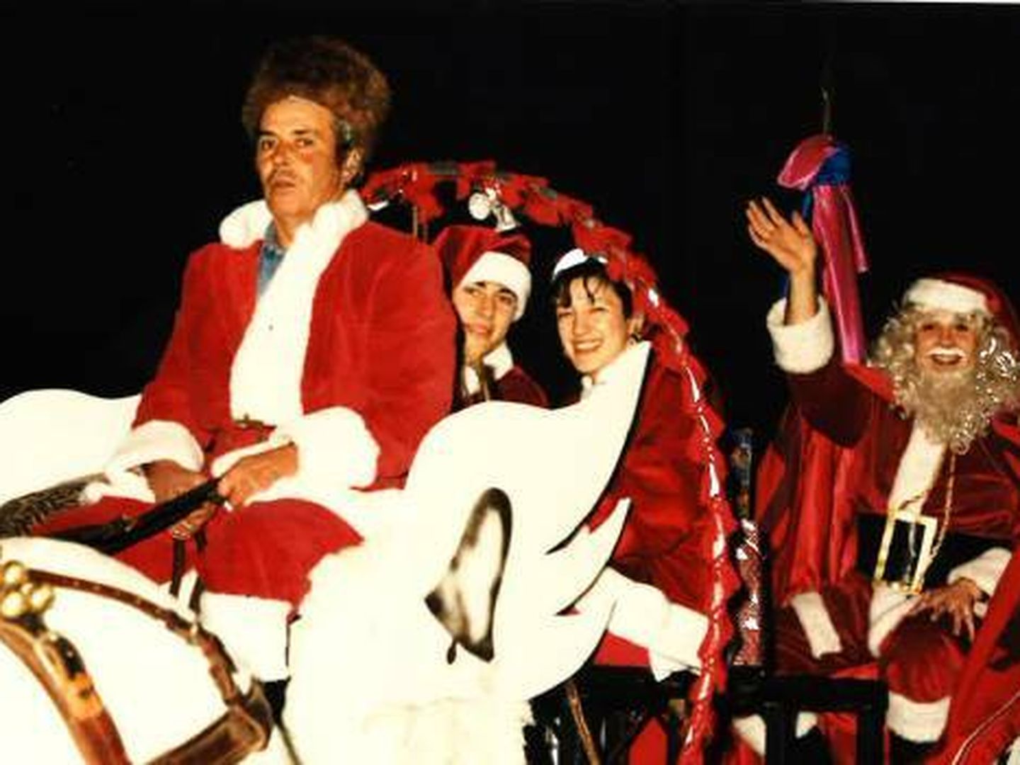 Papá Noel en el centro comercial La Vaguada, años 80.