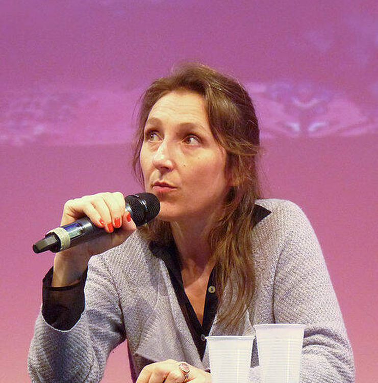 Marie Darrieussecq en una charla (Creative Commons) 