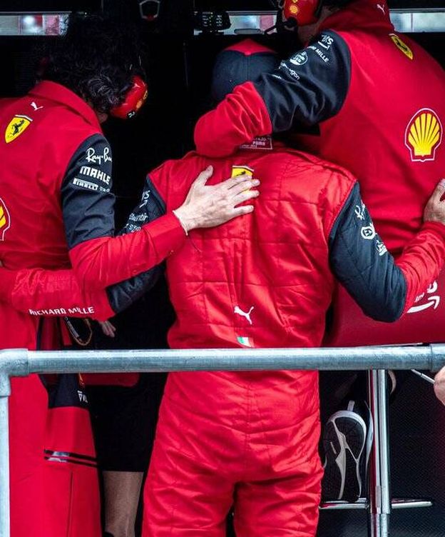 Foto: Sainz sufrió un duro golpe en Red Bull Ring. Pero hasta ahora ha tenido apoyo total de Ferrari (Scuderia Ferrari f1)