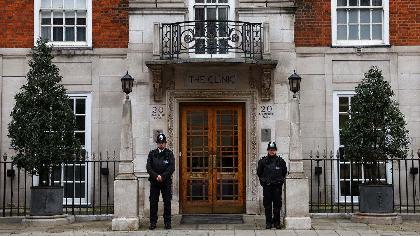 Fachada del London Clinic, durante el ingreso de Kate Middleton. (Reuters/Hannah McKay)