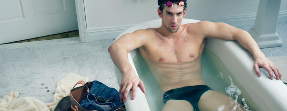Foto: Michael Phelps se sube al podio de Louis Vuitton