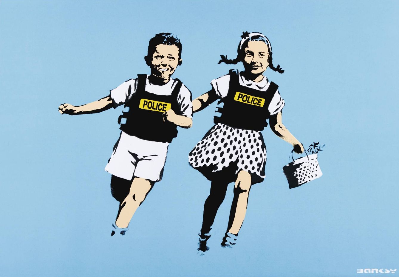 Serigrafía de Banksy a subasta en Sotheby's.