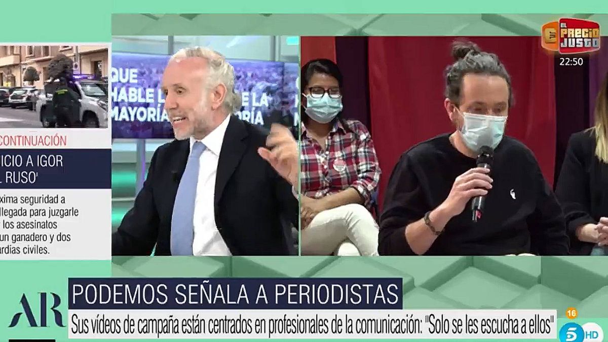 Pablo Iglesias demandará a Inda por lo dicho ante Ana Rosa: "La ultraderecha mediática"