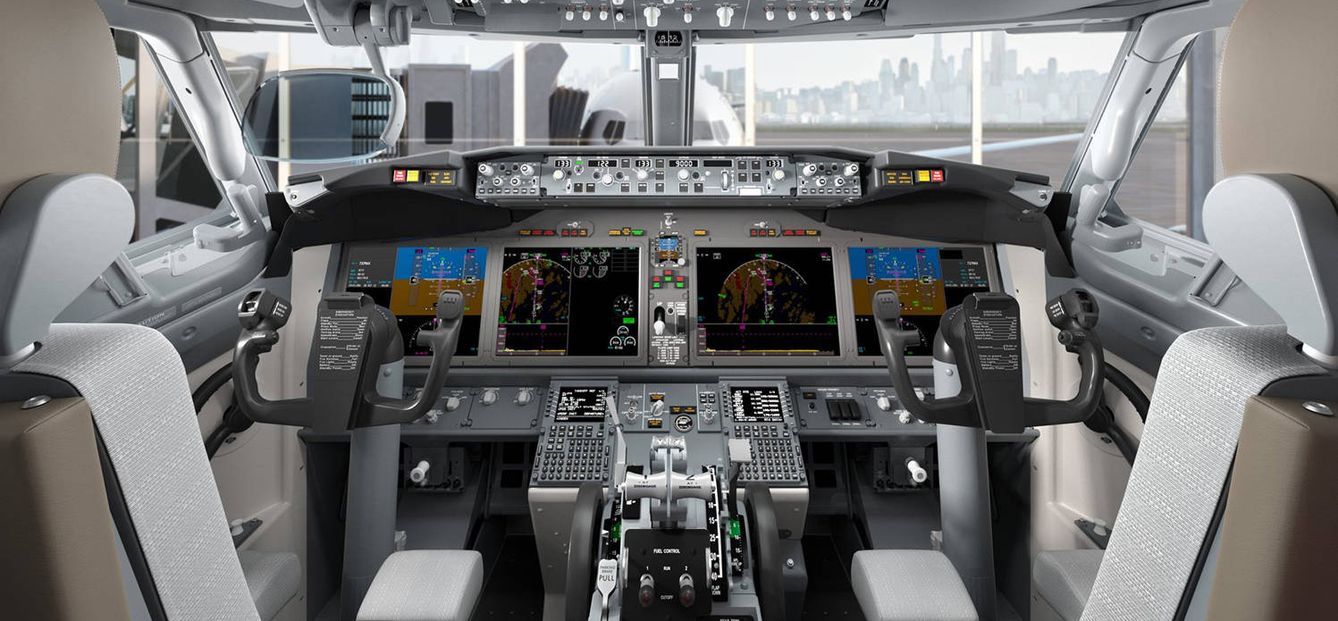 La cabina del Boeing 737 Max. (Boeing)