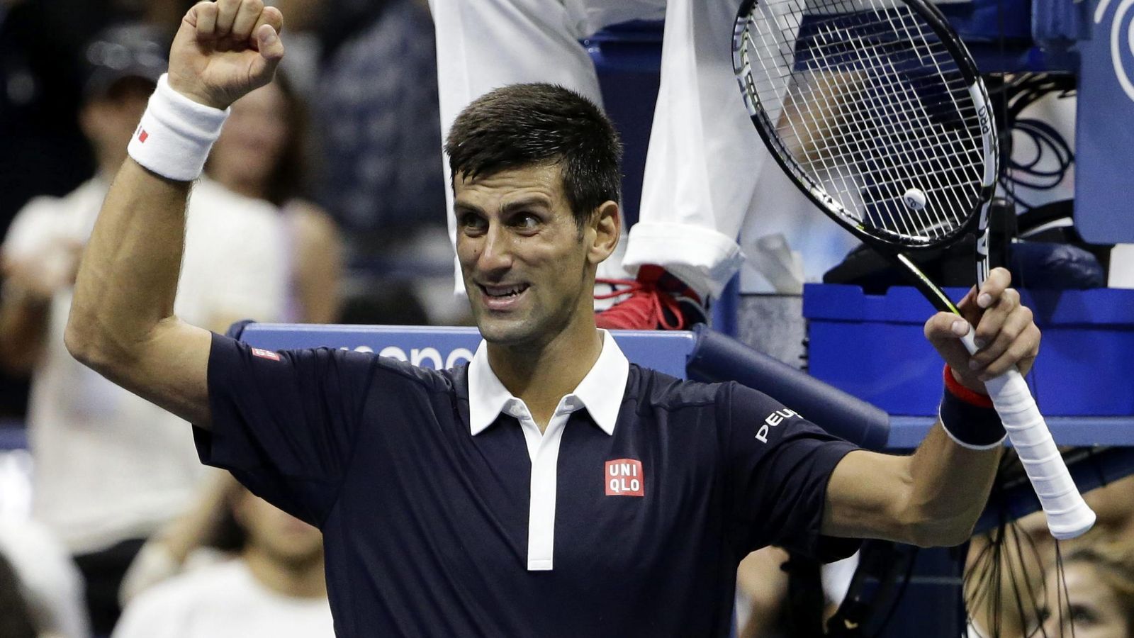 Foto: Djokovic celebra su pase a semifinales tras eliminar a Feliciano López (Efe).