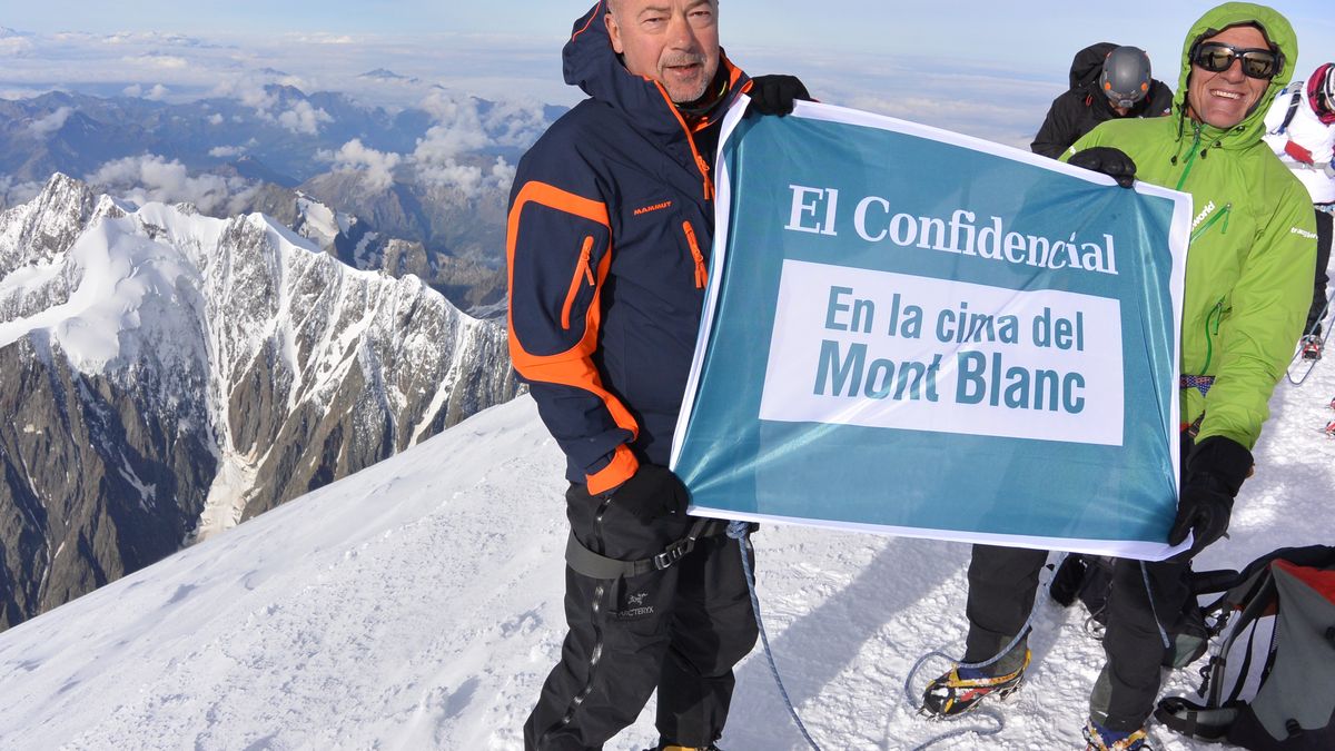 Así coronó 'El Confidencial' el Mont Blanc: "Si caigo a la derecha, tírate a la izquierda"