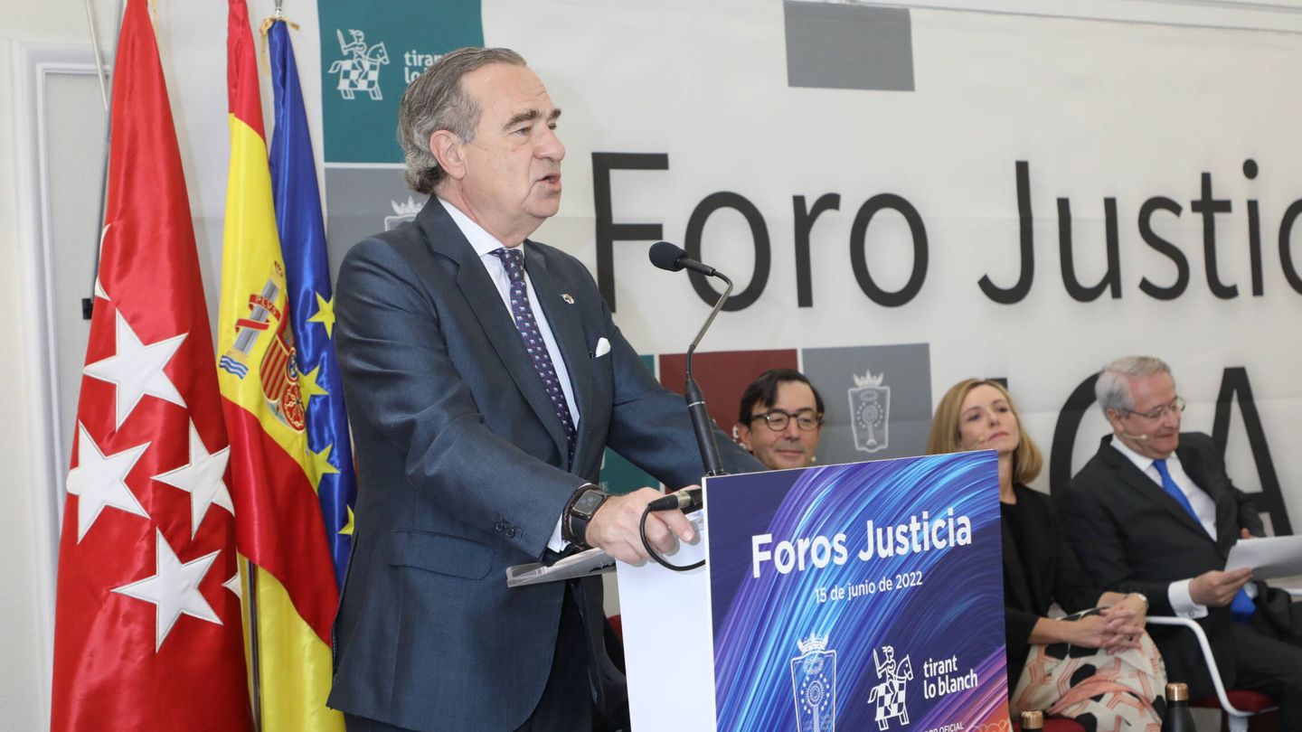 José María Alonso, decano del ICAM, durante la presentación del Foro.