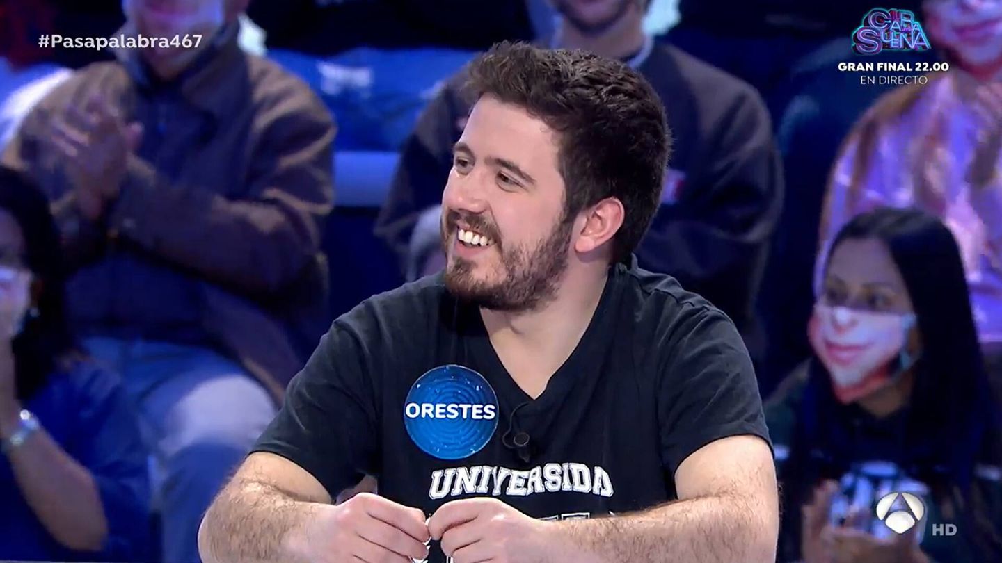 Orestes Barbero, concursante burgalés de 'Pasapalabra'. (Atresmedia)