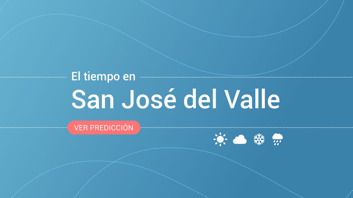 El tiempo en San José del Valle: previsión meteorológica de hoy, miércoles 13 de noviembre